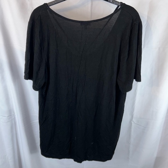 Tobi Shirt Strappy V-Neck Top Short Sleeve Pullover Flowy Oversized Top - Picture 8 of 8